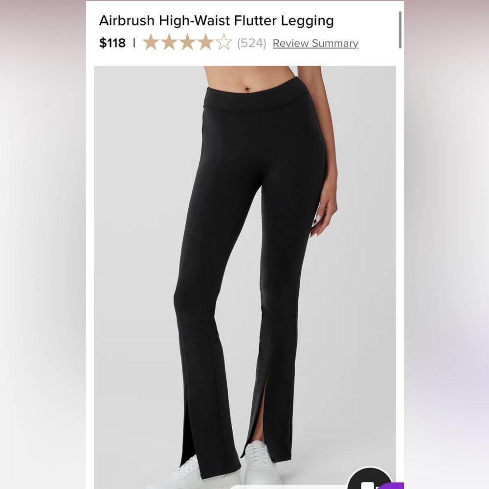 Alo Yoga Split Hem Flare Leggings